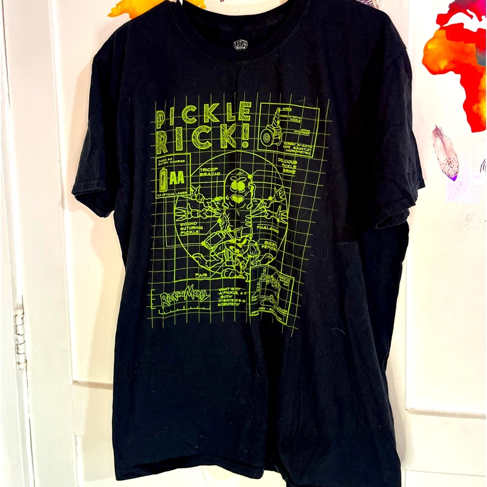 Pickle Rick Funko Brand XL Tee Short Sleeve Graphic Logo